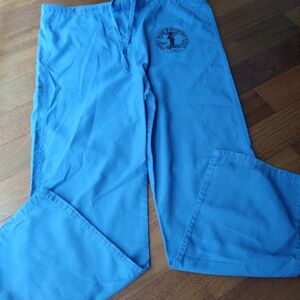 Blue scrub pants